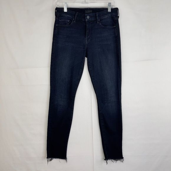 Mother The Looker Ankle Frayed Hem Jeans - Picture 1 of 14